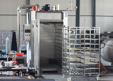 máquinas automáticas da transformação de produtos alimentares 12KW/fumeiro de aço inoxidável da salsicha