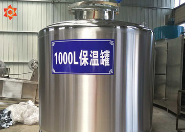 Resistência de corrosão industrial estéril do tanque do fermentador da máquina de processamento 100L do leite